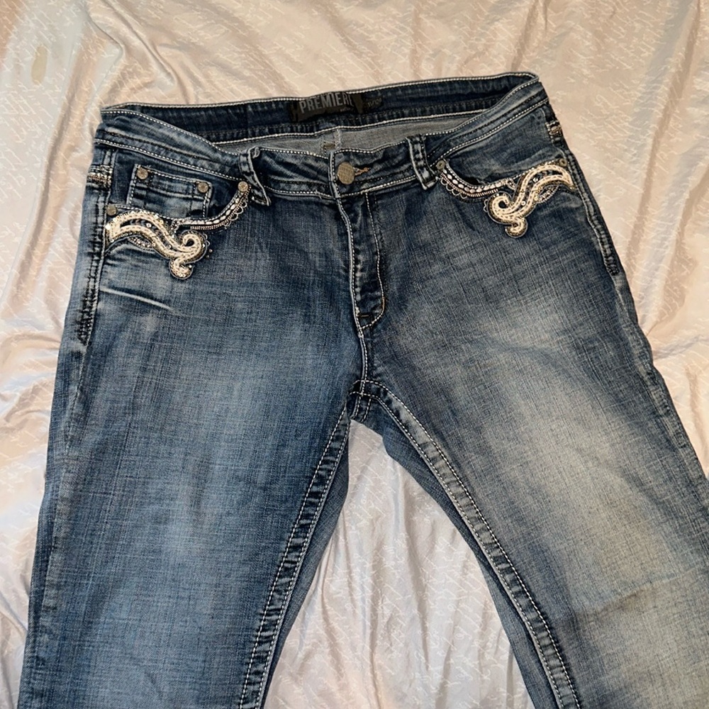 Mid rise jeans/ premiere by rue 21/ size 11/12 R